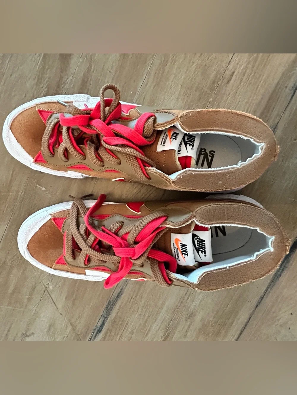 Nike Sacai x Blazer Low British Tan, Size 11, DD1877 200